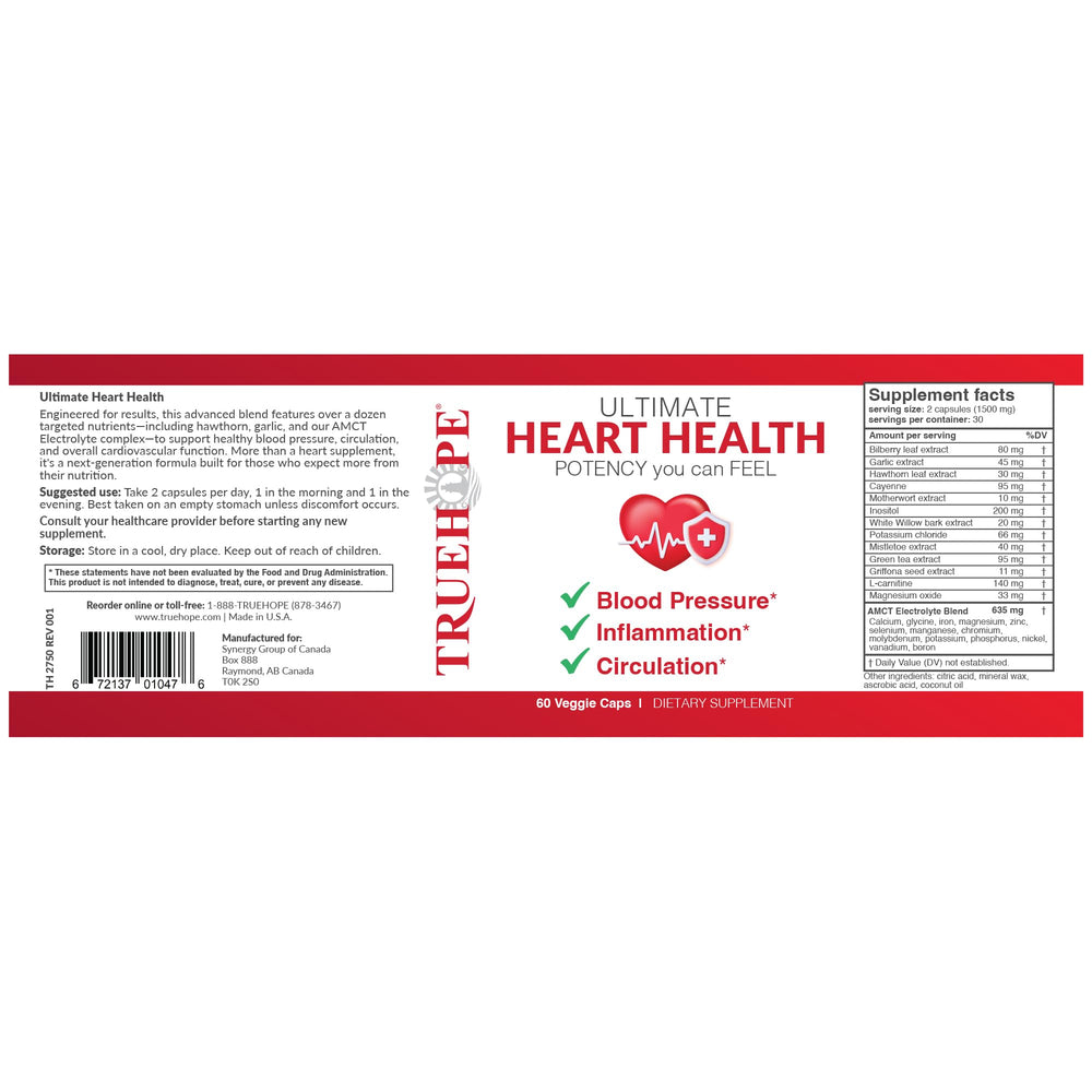 Lifestyle image showing daily use of Truehope Heart Health