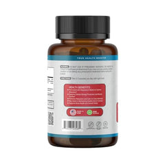 Close-up of supplement facts label for TrueMed Magnesium Malate 1350 mg