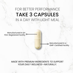 90 capsules per bottle — easy daily serving