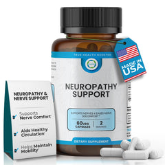 TRUEMED Neuropathy Support bottle on white background