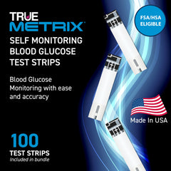 TRUE METRIX vial closeup highlights compact, portable testing solution