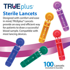 TRUENESS lancet draw feel conveys gentle puncture for comfortable testing