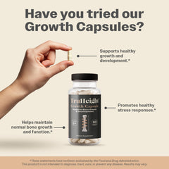 TruHeight growth capsules capsules closeup suitable for growing teens