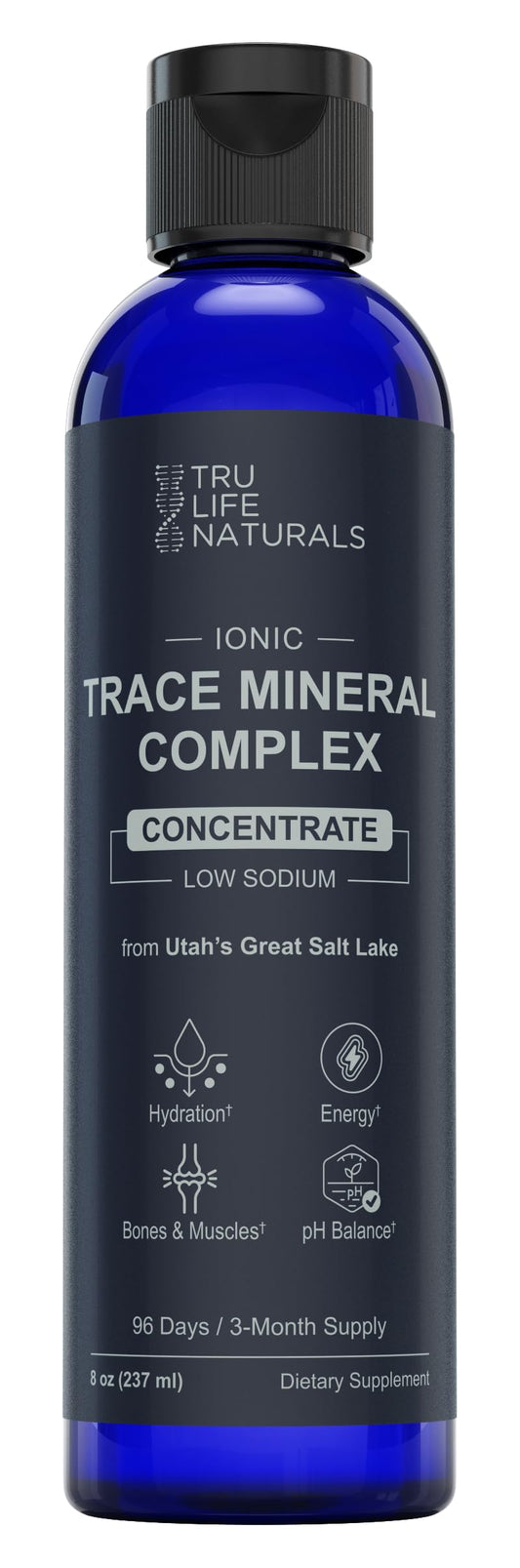 TRULIFE NATURALS Trace Mineral Complex 8 oz bottle with 96 servings