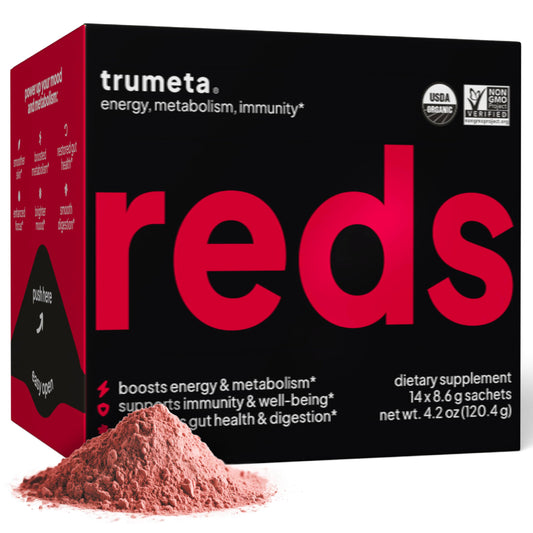 TRUMETA Superfood Reds Powder Packs front view