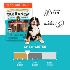 Dog enjoying a TRURANCH Collagen Stick