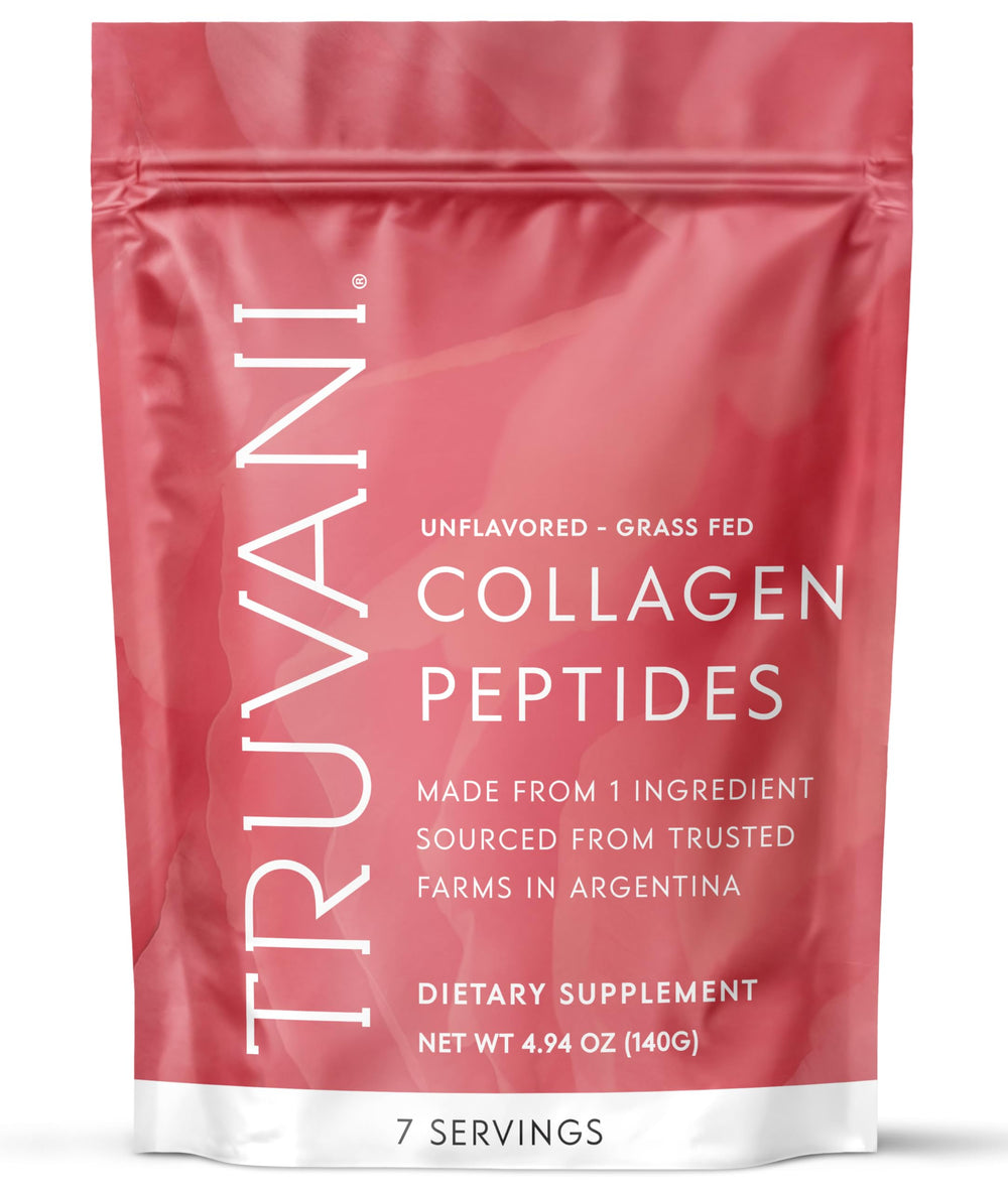 Truvani collagen peptides unflavored container front