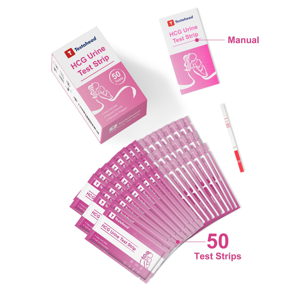 Close-up view of the test strip