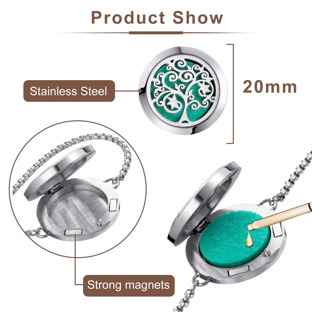 Interchangeable refill pads for diffuser bracelet in assorted colors