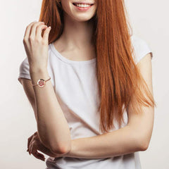 ttstar Women gift set: diffuser bracelet with rose gold tone