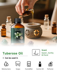 DIY perfumes and room spray using tuberose essential oil