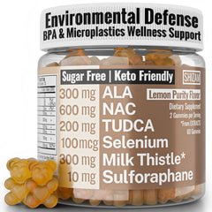 Bottle of TUDCA NAC ALA Gummies with label