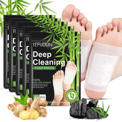 Tudiqe Ginger Bamboo Vinegar Foot Pads package showing 50 patches