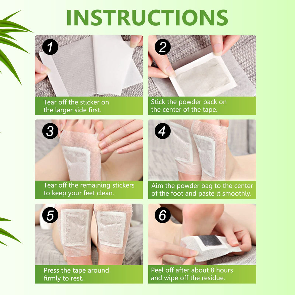 Box and pads after use illustrating deep cleansing effect