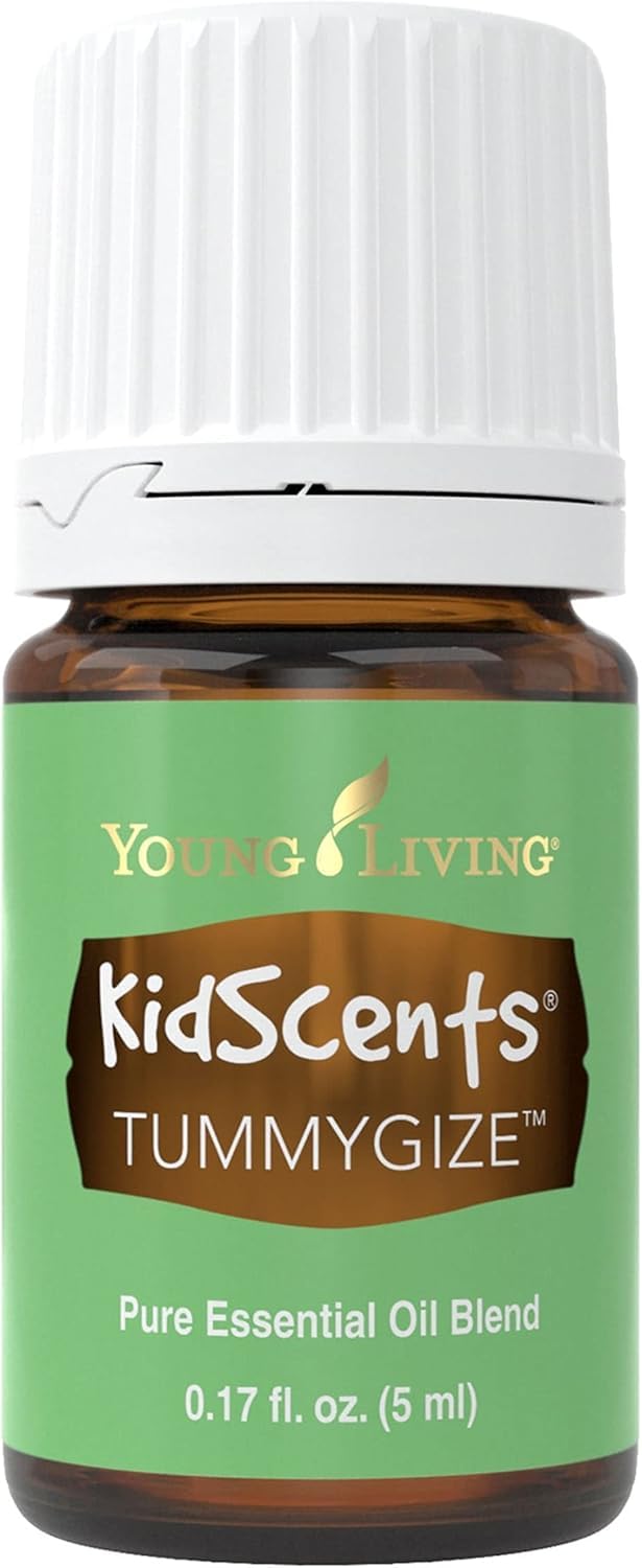 Bottle of Young Living KidScents TummyGize 5 ml essential oil blend