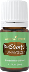 Bottle of Young Living KidScents TummyGize 5 ml essential oil blend