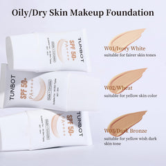 TUNBOT Concealer Foundation covers blemishes for a smooth, unified complexion.