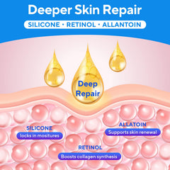 Tuoharliy Scar Cream being massaged into skin demonstrates easy absorption.