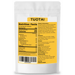 TUOTAI Pine Pollen Powder packaging and ingredients