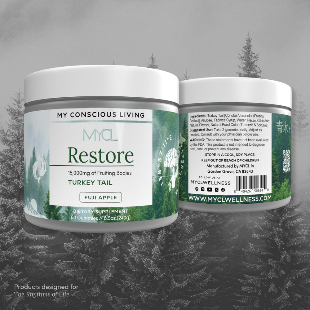 Adult enjoying MYCL Turkey Tail Gummies