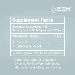 Vegan friendly turkey tail mushroom extract bottle