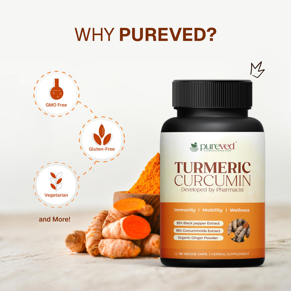Turmeric capsules with naturally occurring curcuminoids