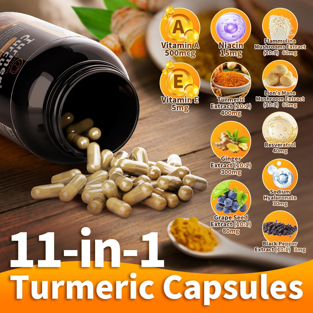 Niacin promotes collagen synthesis in turmeric supplement