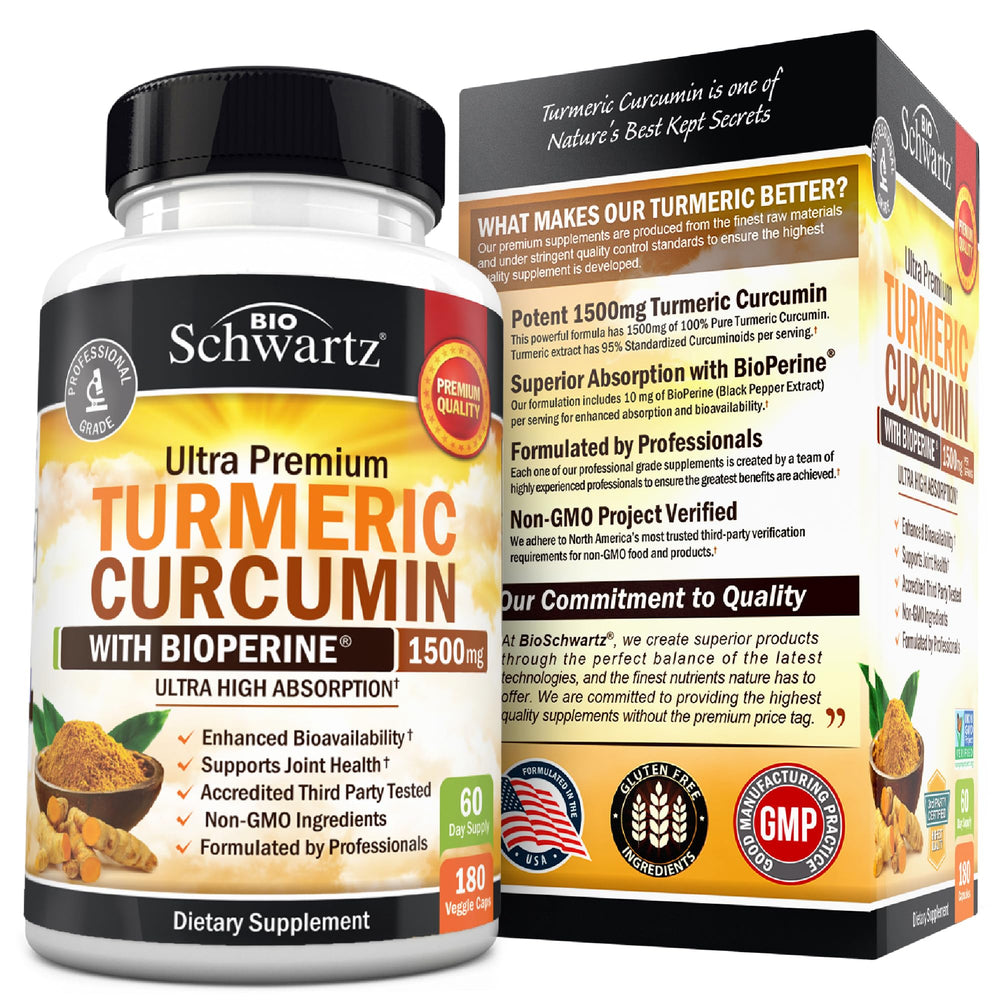 High absorption turmeric with black pepper extract