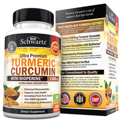 High absorption turmeric with black pepper extract
