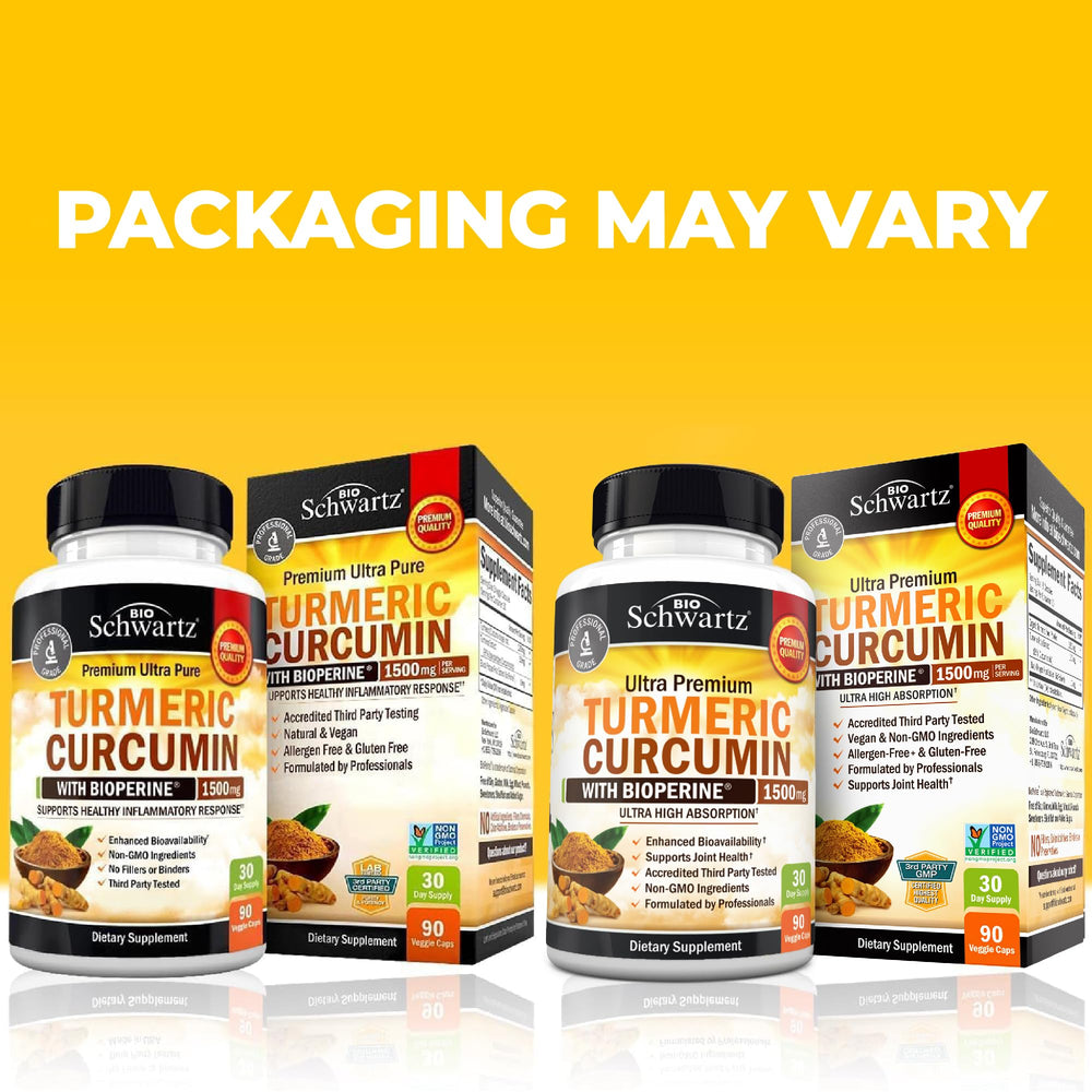 Non-GMO turmeric curcumin vegan capsules on white