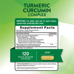 Nature's Truth Turmeric Curcumin 500mg bottle front view