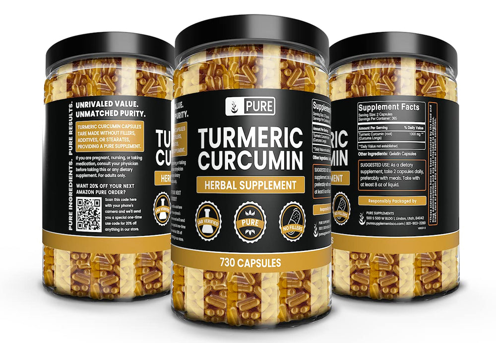 Lab verification badge for turmeric curcumin product
