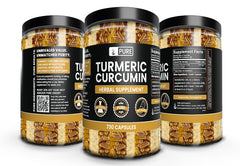 Lab verification badge for turmeric curcumin product