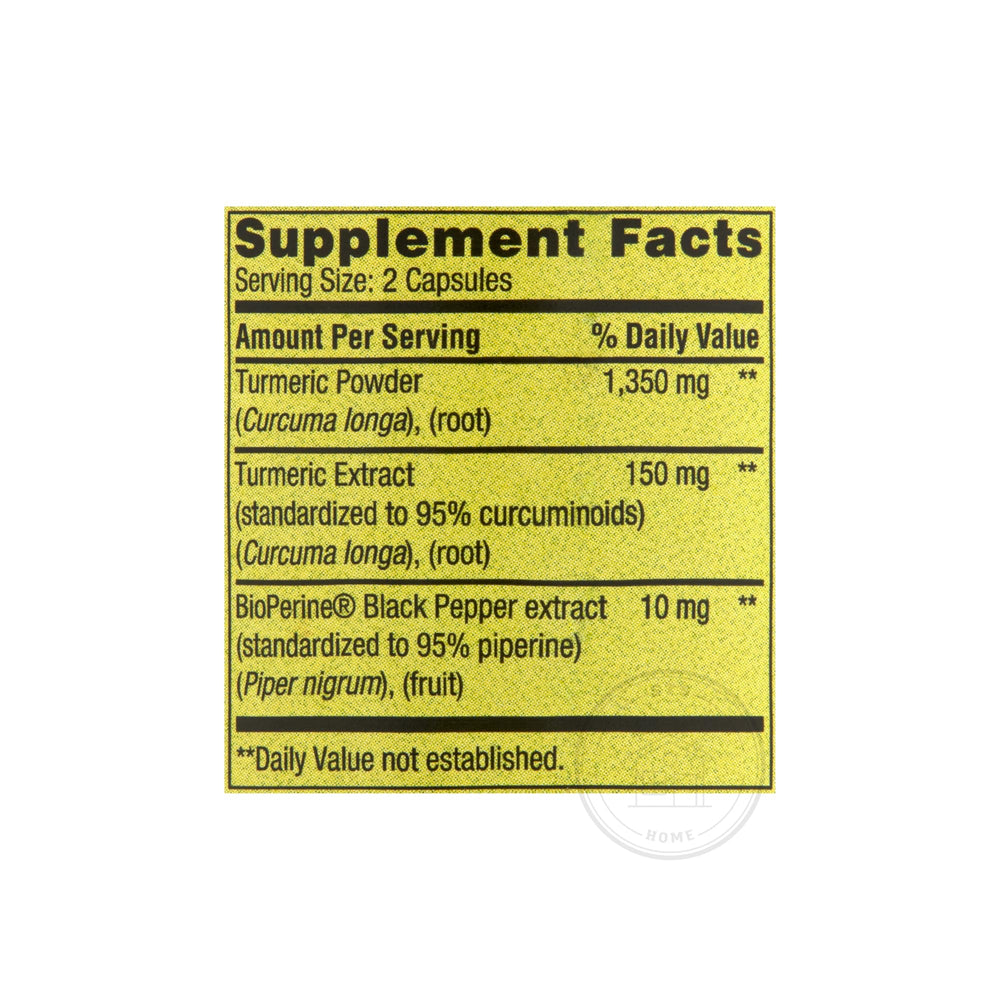 Serving size is two capsules per day with a meal
