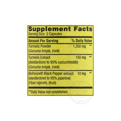 Serving size is two capsules per day with a meal