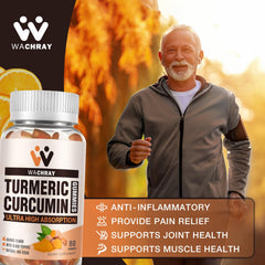 Close-up of a glossy turmeric gummy