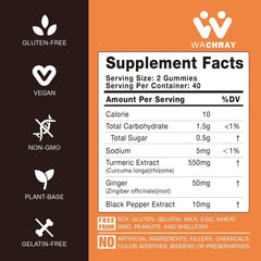 Two-pack turmeric gummies packaging and bottle
