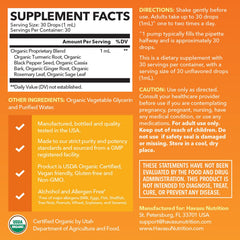 Illustration of 1000mg curcumin per 1mL serving