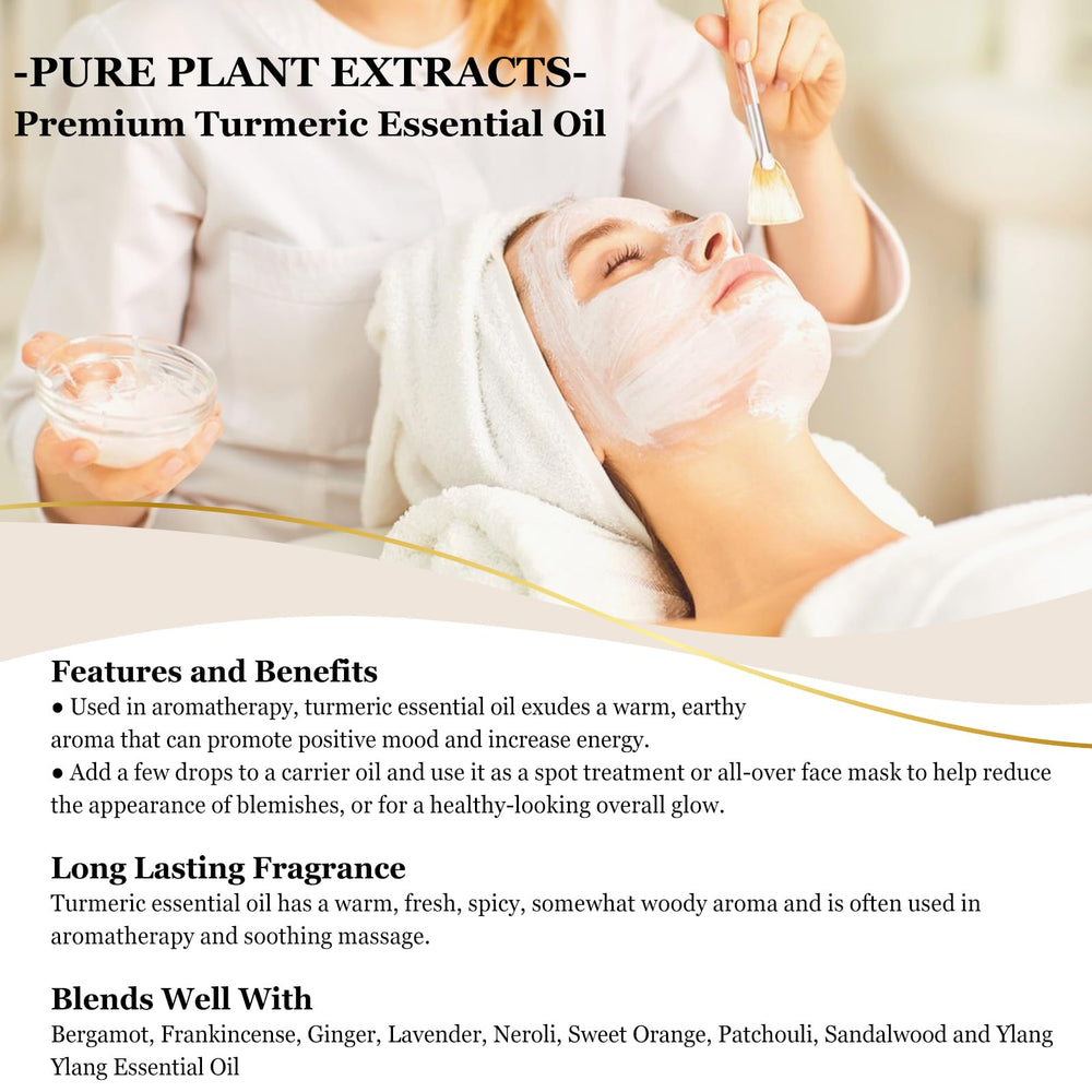 Turmeric essential oil used for bath bombs