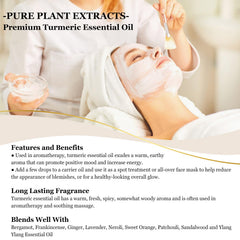 Turmeric essential oil used for bath bombs