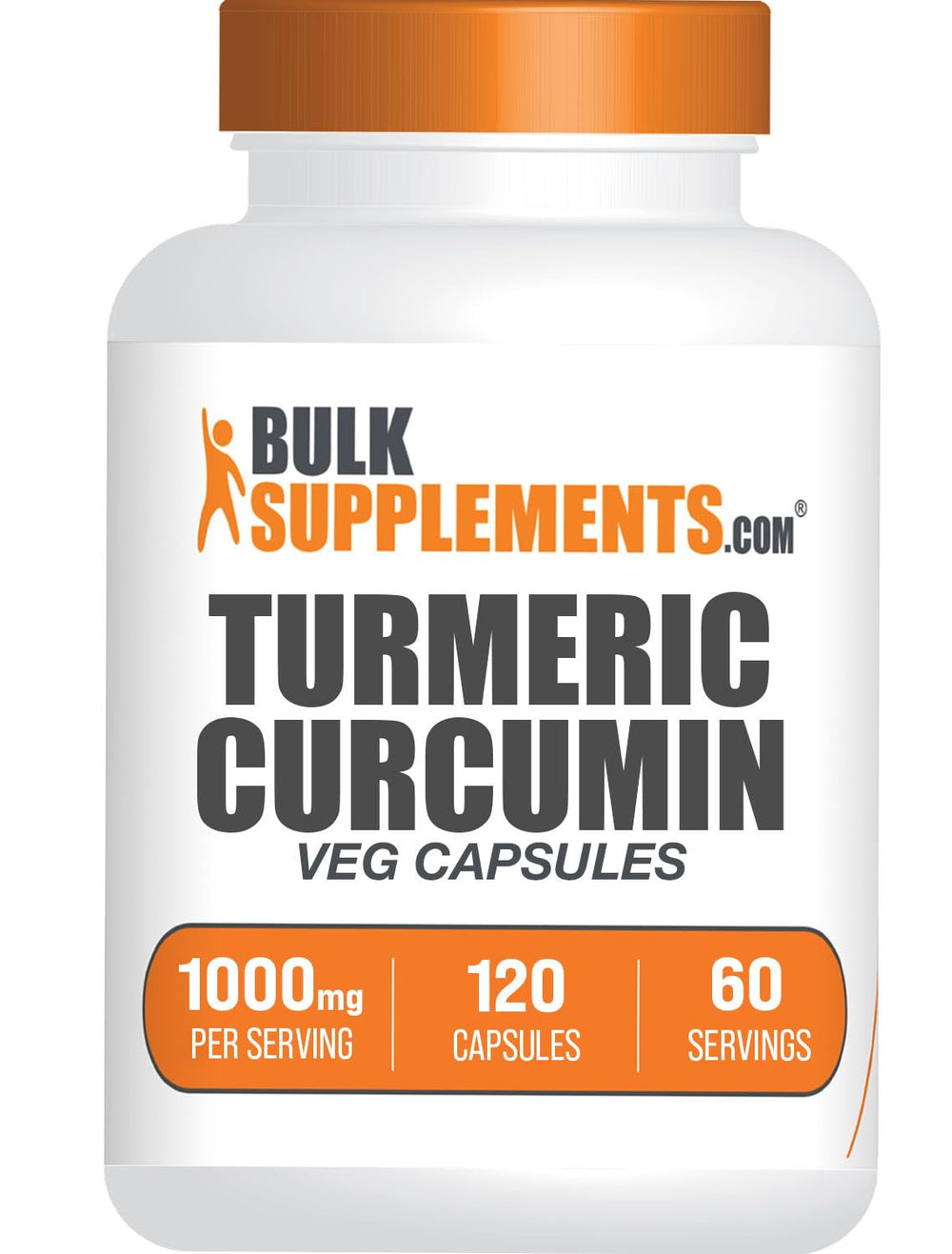 BulkSupplements Turmeric Extract Capsules 1000mg - 120 Veg Caps