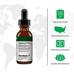 Graphic highlighting the high bioavailability of turmeric liquid drops.