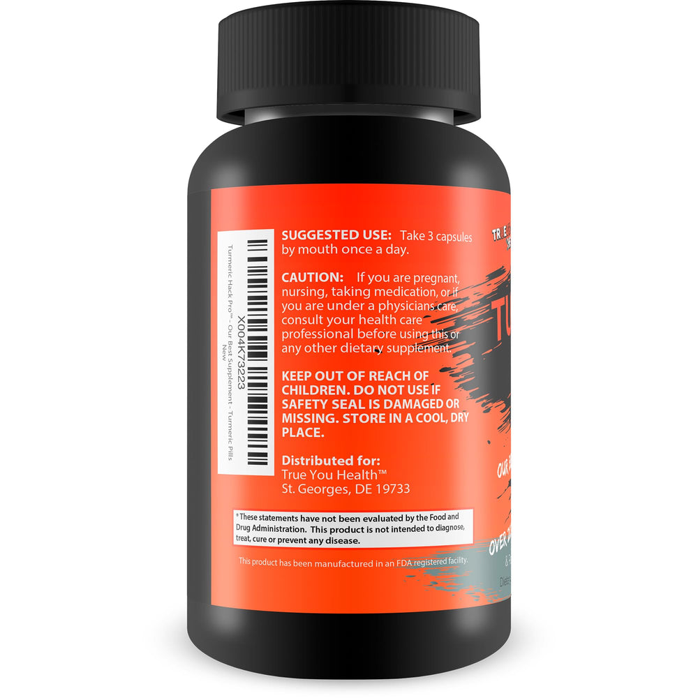 Close-up of Turmeric Hack Pro capsules