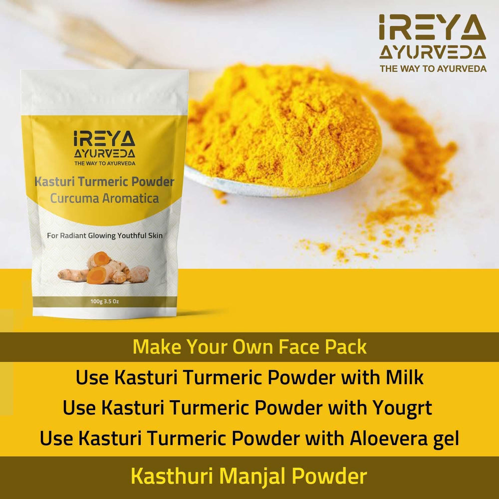 Turmeric powder paste with yogurt for exfoliation