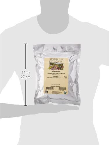 Turmeric rhizome and ground powder close-up