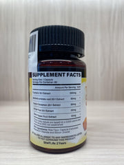 Raw ingredients showing turmeric root, ginger, cinnamon, and berberine