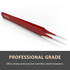 Tweezees tweezers showing perfect alignment of tips.