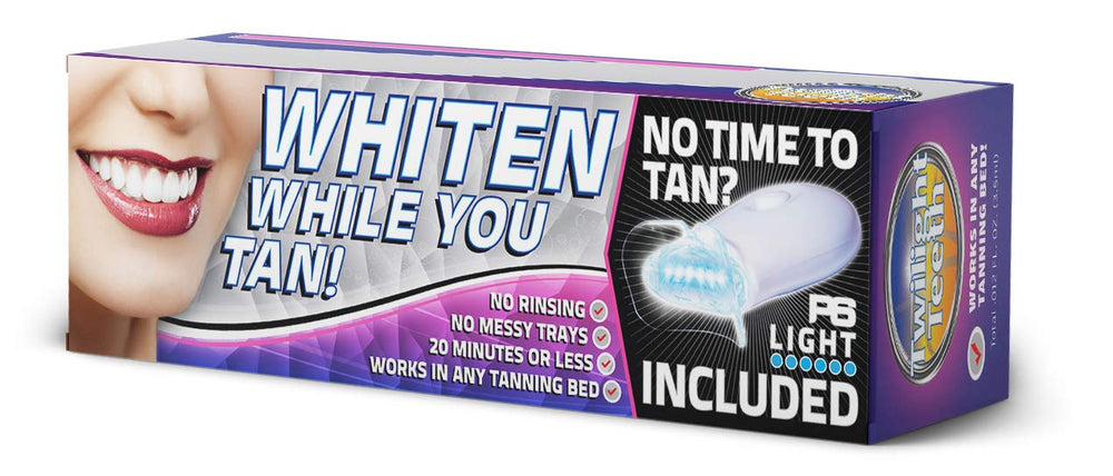 Close-up of Twilight Teeth Whitening Gel tube showing mint flavor label.