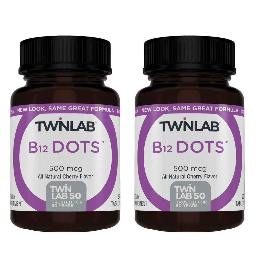 Twinlab B-12 Dots 2-pack box front