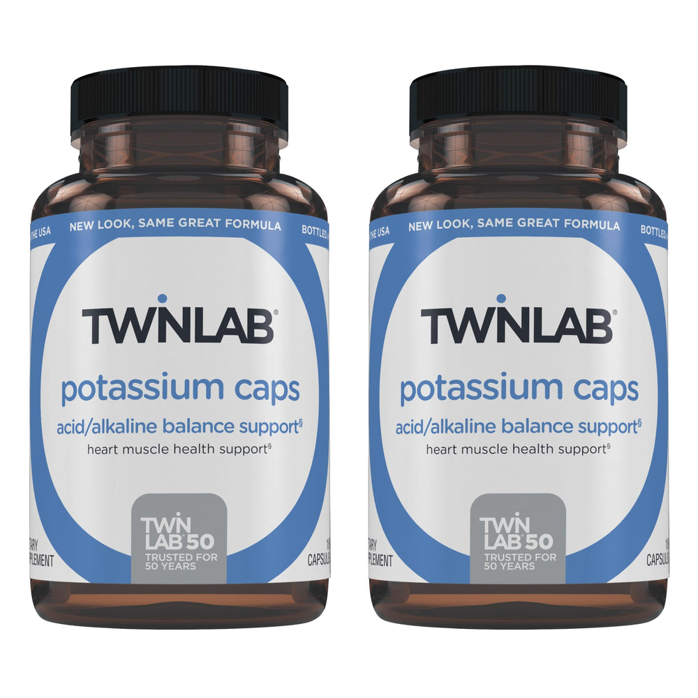 Twinlab Potassium Caps bottle front label